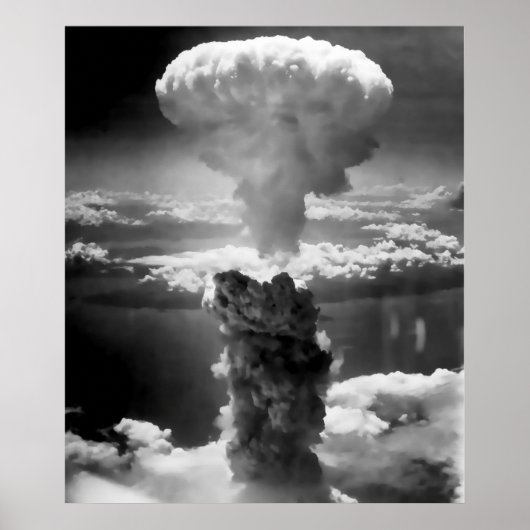 MUSHROOM CLOUD over HIROSHIMA 1945 Poster (Voorkant)