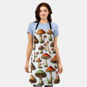 Mushroom Collectie Pattern Design Schort (Gedragen)