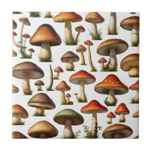 Mushroom Collectie Pattern Design Tegeltje