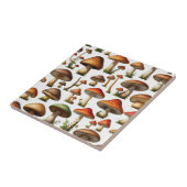 Mushroom Collectie Pattern Design Tegeltje (Zijkant)