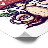 Mushroom Core Santa Poster (Hoek)