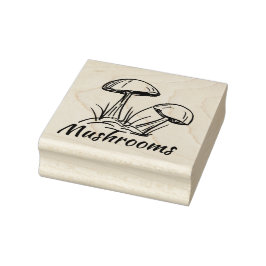 Mushroom Duo Originele Handtekening Rubberstempel
