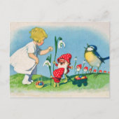 Mushroom Easter Postcard Feestdagenkaart (Voorkant)