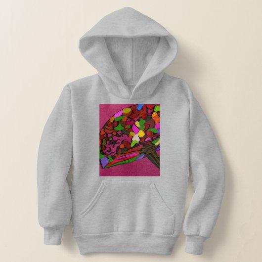 Mushroom Face Character Art Hoodie (Poser)