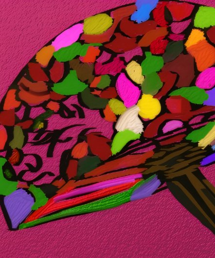 Mushroom Face Character Art Hoodie (Ourlet)