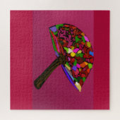 Mushroom Face Character Art Jigsaw Puzzle Legpuzzel (Horizontaal)