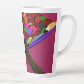 Mushroom Face Character Art Large Mug (Droite)