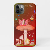 Mushroom Fairy Fantasy Monogram Magisch Case-Mate iPhone Case (Achterkant)