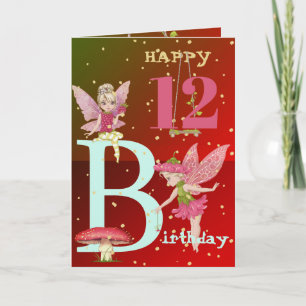 Mushroom Fantasy Fairies Gold Age Kaart