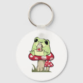 Mushroom Frog Goblincore Mycology Creative Style Sleutelhanger (Voorkant)