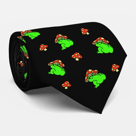 Mushroom Frog Stropdas (Opgerold)