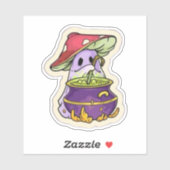 Mushroom Ghost Sticker (Vel)