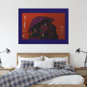 Mushroom Girl Canvas Afdruk (Insitu (Slaapkamer))