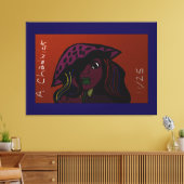 Mushroom Girl Canvas Afdruk (Insitu (Woonkamer))