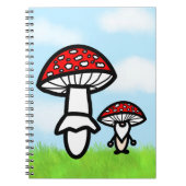 Mushroom Gnome with Mushroom Notitieboek (Voorkant)