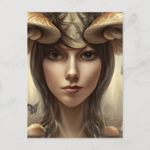 Mushroom Goddess Briefkaart