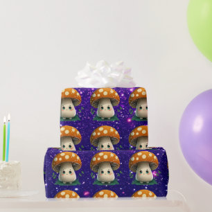 Mushroom Guardian Schattige Charmant Thema Geïnspi Cadeaupapier