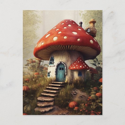 Mushroom House Briefkaart (Voorkant)