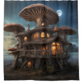 Mushroom House Douchegordijn (Voorkant)