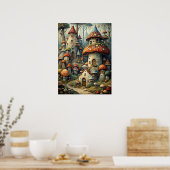 Mushroom House Poster (Keuken)