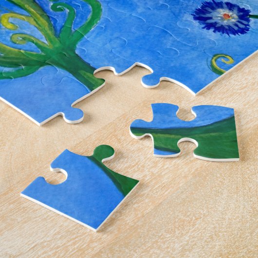 Mushroom House Puzzle avec boîte cadeau (Côté)