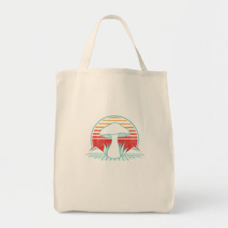 Mushroom Hunter Retro 80S Stijl Schimmels Mycologi Tote Bag