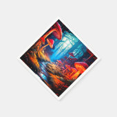 Mushroom kunstwerk servet (Hoek)