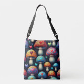Mushroom Love Crossbody Tas (Achterkant)
