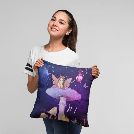 Mushroom Magic Fairy betoverde Schattigee inrichti Kussen