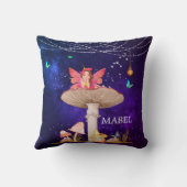 Mushroom Magic Fairy betoverde Schattigee inrichti Kussen (Achterkant)