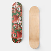 Mushroom Magic Red and Green Skateboard (Recto)