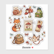 Mushroom Mail Club Sticker Sheet