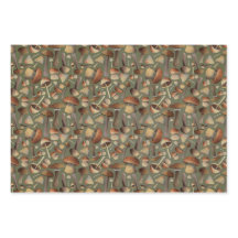 Mushroom Melody Wrapping Paper (3 platte vellen)