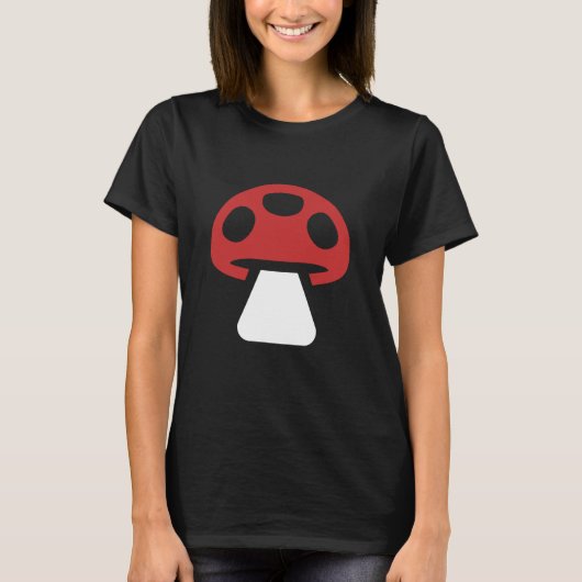 Mushroom Minimalist T-shirt (Voorkant)
