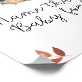 Mushroom - noem dat baby food shower poster (Hoek)