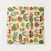 Mushroom pattern.  wandkleed (Voorkant (horizontaal))
