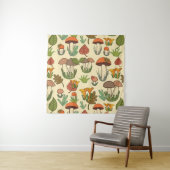 Mushroom pattern.  wandkleed (In situ)