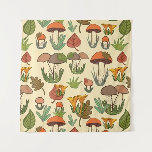 Mushroom pattern.  wandkleed (Voorkant)