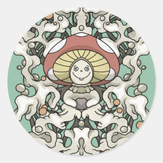 Mushroom Ronde Sticker