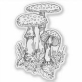 Mushroom Trio Sticker (Voorkant)