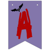 Mushroom Vampire Halloween Bunting Banner (Tweede vlag)