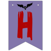 Mushroom Vampire Halloween Bunting Banner (Eerste vlag)