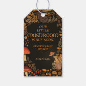 Mushroom Woodland Animal Forest Baby shower Cadeaulabel (Voorkant)