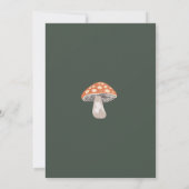 Mushroom Woodland Baby shower Kaart (Achterkant)