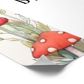 Mushroom Woodland Cottage Vrijgezellenfeest Welkom Poster (Hoek)