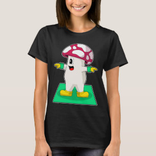 Mushroom Yoga Fitness Gymnastiek T-shirt