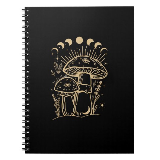 Mushrooms & Minimalism Cottage Aesthetic Goblinco Notitieboek (Voorkant)