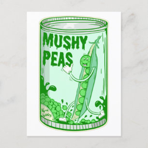 Mushy Peas pop kunst Briefkaart