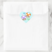 Mushy Puffs Champhroom Kawaii Stickers Coeur (Sac)