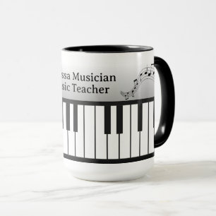 Musi-Cats Pianotoetsenbord - Pas naam en titel aan Mok